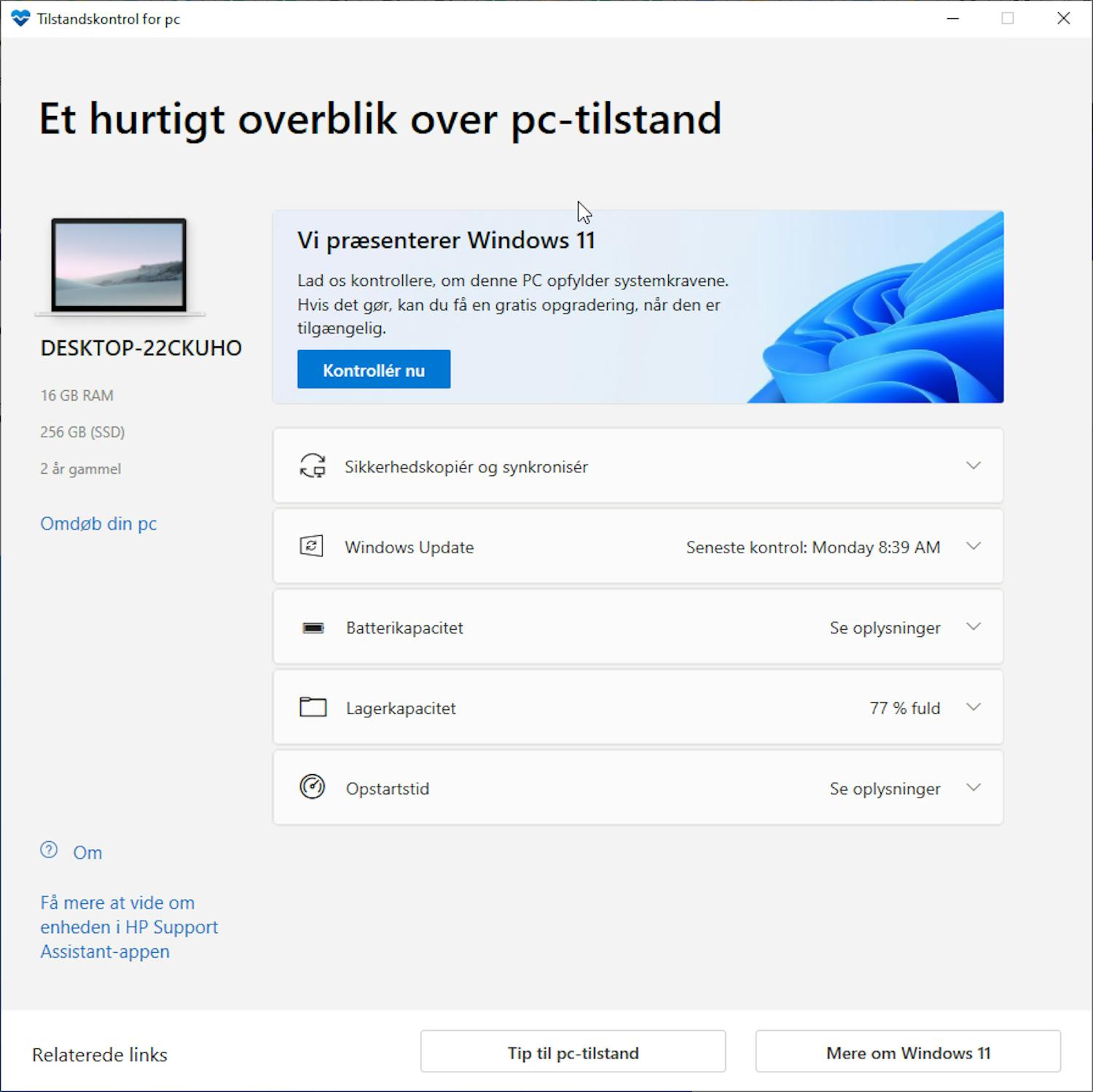 Tilstandskontroll for pc: Microsoft tvinger verktøyet Tilstandskontroll for pc inn på pc-en din